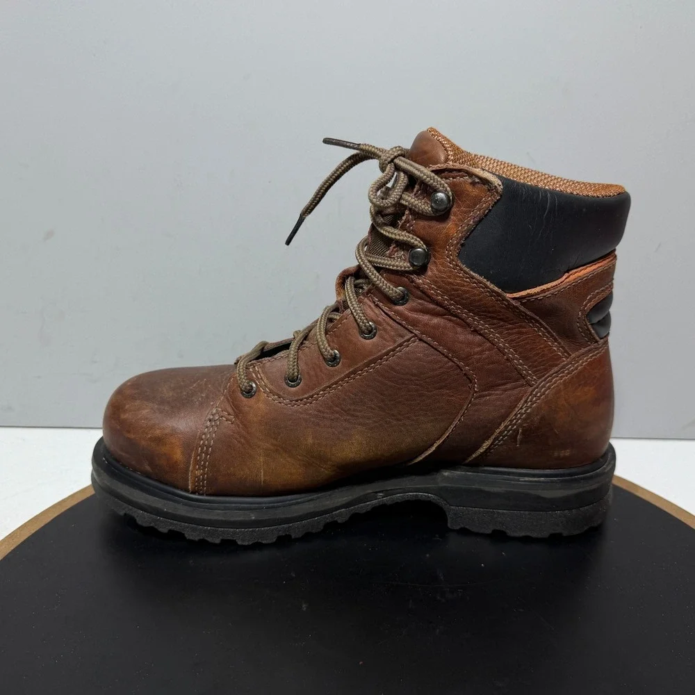 Timberland PRO Work Boots Women 7.5W Direct Attach Brown Leather Utility